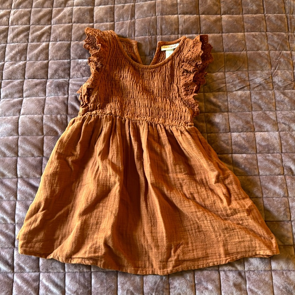 Burnt orange dress / 3t